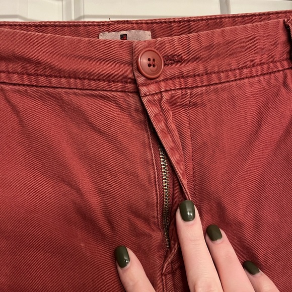 Woolrich HLP01165 Red Cotton Pants Size 14 - Picture 4 of 12